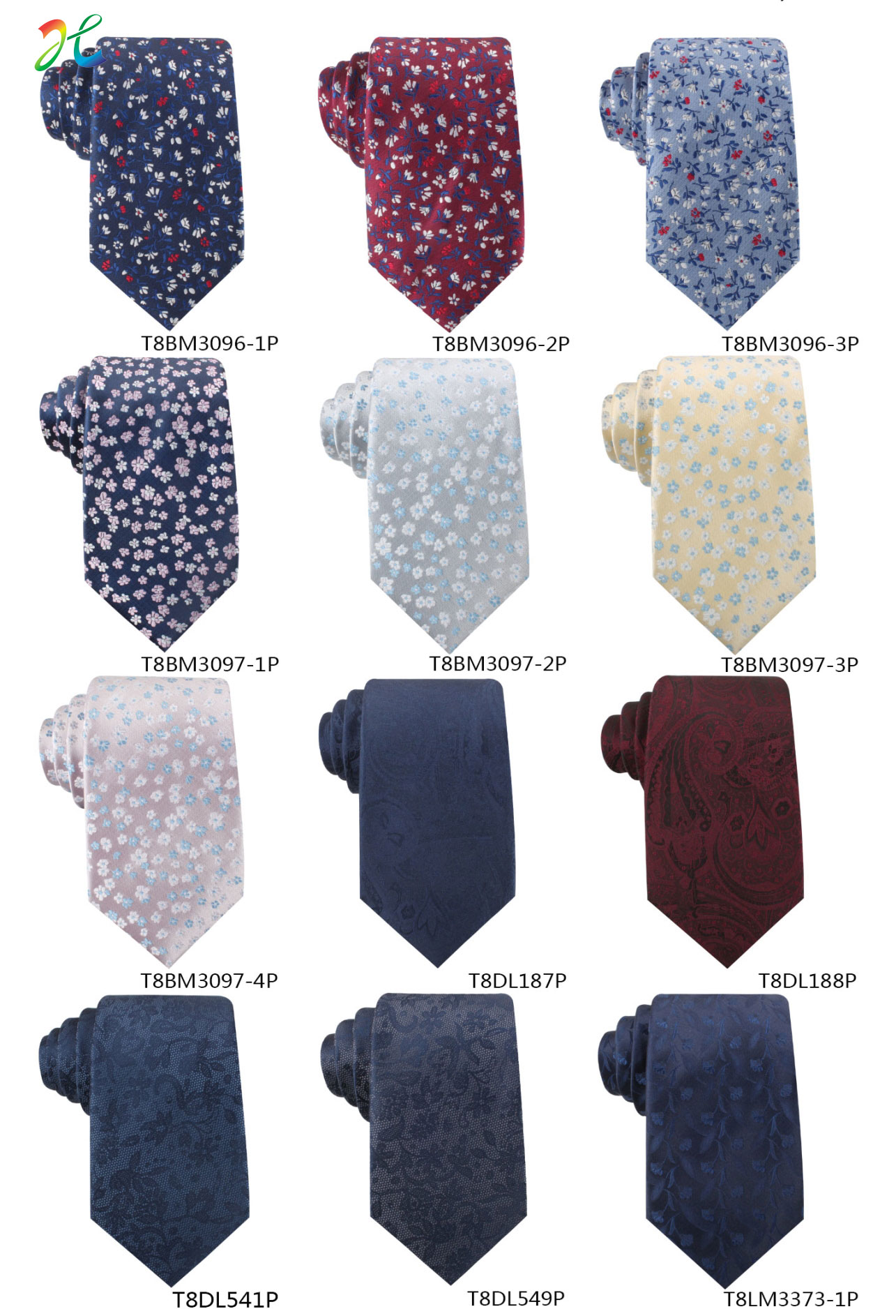 silk floral neckties