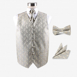 custom men's party wedding vest set factory