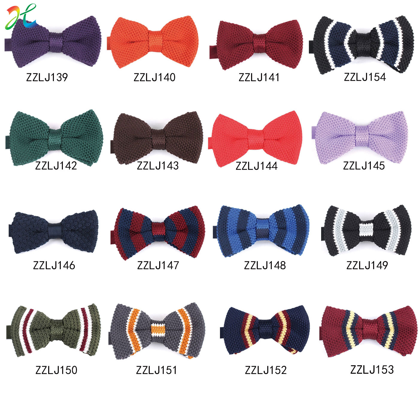 knitted bow ties