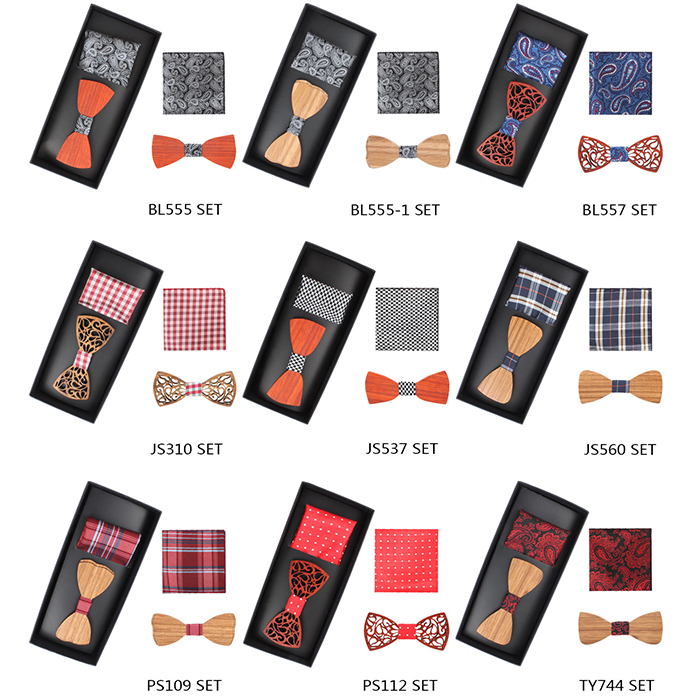 Wooden Bow Tie Gift Set Wooden Bow Tie Gift Set