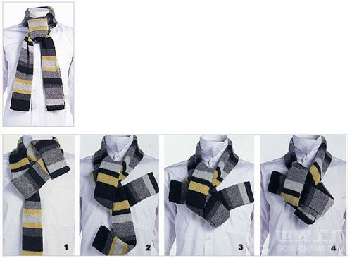 How to tie a fashion men's scarf-Suggestions from Xiuhe OEM scarf factory