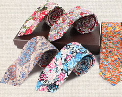 A man must have a tie - a printed floral tie