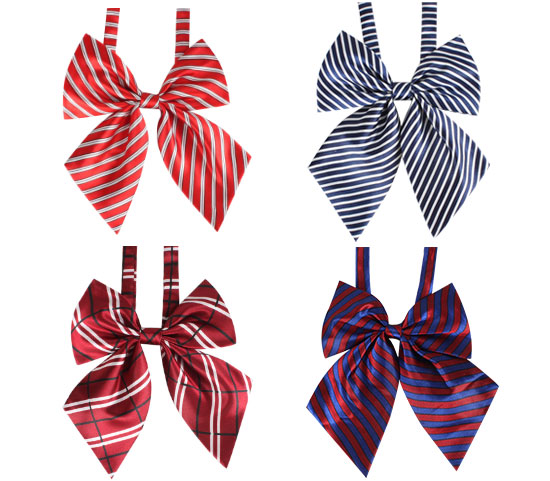 Wholesale School Supply Adjustable Anime Cosplay Polyester Striped Bow ...