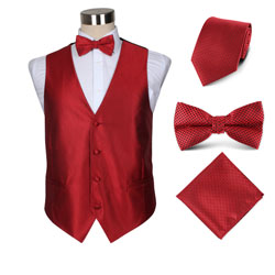 high-end mens wedding party vest set