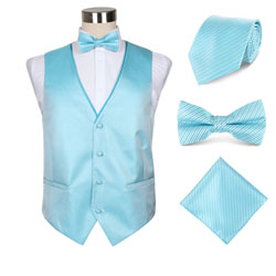 Custom high-end men's polyester party vest set
