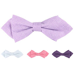 New sharp-angled casual cotton bow tie for kids