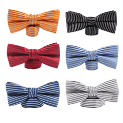 Fashion Pure color polyester bow tie