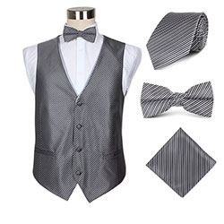 waiters polyester vest set