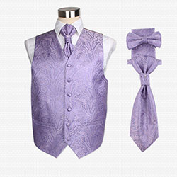 casual silk vest set02 for men