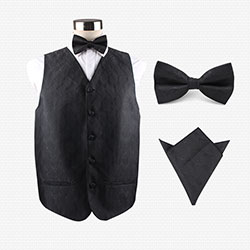 silk vest set for waiters