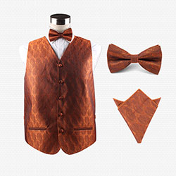 Silk party vest set for men