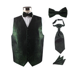 wedding polyester vest set for men