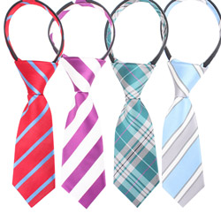 Fashion kids zipper necktie