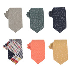 Fashion cotton casual necktie for men