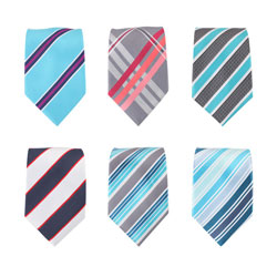 Latest striped polyester men's ties