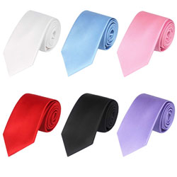 Conventional cheap Plain polyester ties