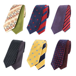 Fashion dot silk reversible ties