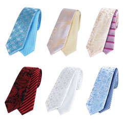 Fashion paisley reversible silk ties