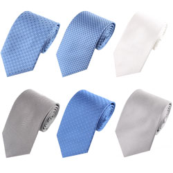 Fashion simple men's plain silk ties