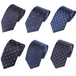 Men's silk business ties with little patterns