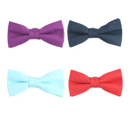 Fashion cotton plain bow ties