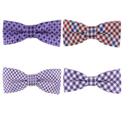 Polyester grid bow tie