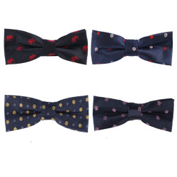 High-end silk woven floral bow tie