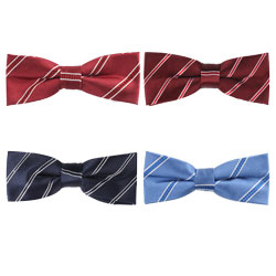 New style striped bow tie