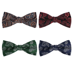 2019 high-grade custom Fashion silk paisley bow tie