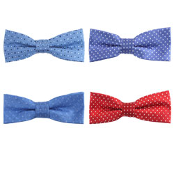 Fashion silk dot bow tie