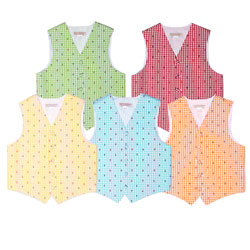 Children cute cotton vest printed baby waistcoat