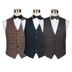 Custom Fashion Solid Color Casual wool Waistcoat