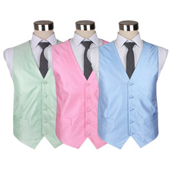 2019 Newest style mens colorful Polyester woven dot waistcoat