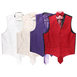 Children Custom silk woven party waistcoat set 2019