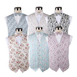 2019 latest style custom cotton printed wedding party waistcoat