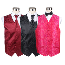 latest style 2019 Custom Men's Silk paisley wedding waistcoat