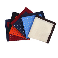 2019 custom Men's Fashion dot wool pocket square