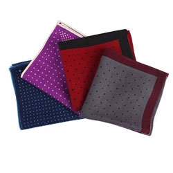 Latest High quality Fashion wool dot colorful pocket square