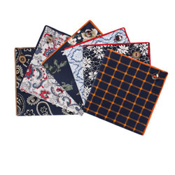 Mens Fashion new style cotton printed pocket square