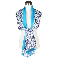 Latest custom Fashion 100% silk printed shawls for women