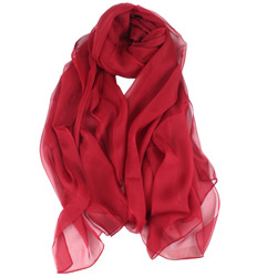 2019 New style ladies' high-end Pure color silk scarves