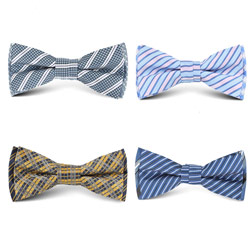 New style custom beautiful woven mens polyester bow tie