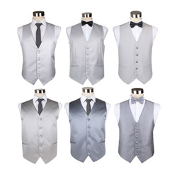 2019 high-end polyester light grey business vest for men