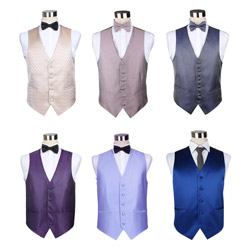 Fashion men's multicolored polyester casual waistcoat