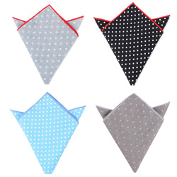 Factory Outlet custom cotton dot printed pocket square
