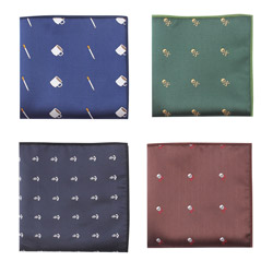 2019 custom latest polyester pocket square with Personalized designs