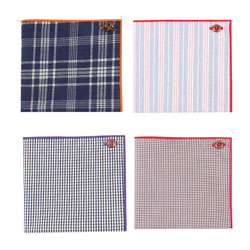 2019 fashion custom woven casual cotton pocket square