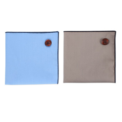 2019 latest custom Plain coloured cotton pocket square