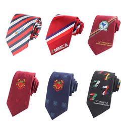 New style high-end custom logo silk neckties for Enterprises and groups