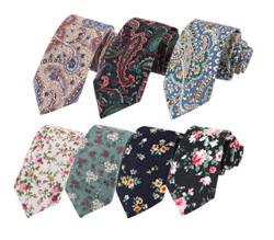 2019 New hot selling custom cotton floral necktie